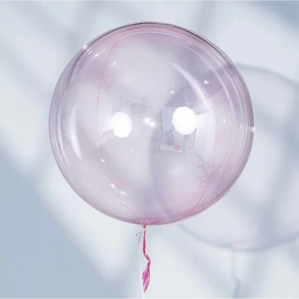 50pcs Clear Bobo Balloons Assorted Sizes 10 18 24 Inch Crystal Pink Transparent